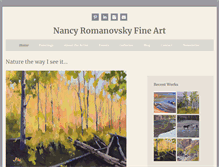 Tablet Screenshot of nancyromanovsky.com